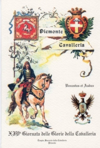 Cartoncino doppio con busta, Piemonte Cavalleria (2)